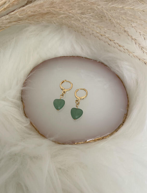 Quartz Gold Earrings