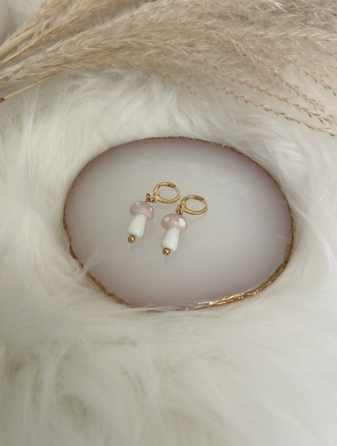 Fiona Rose Mushroom Earrings