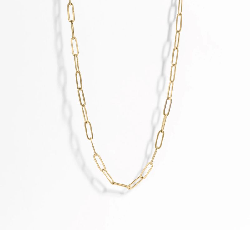 Paper clip necklace