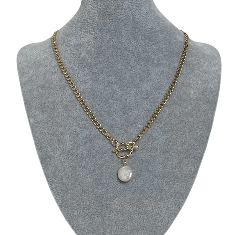 Nicole Pearl Gold Necklace