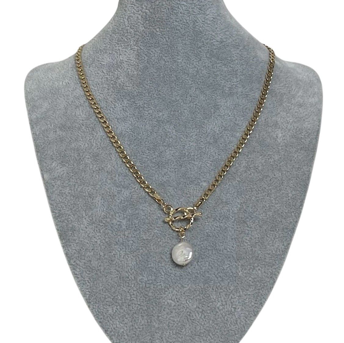 Nicole Pearl Gold Necklace