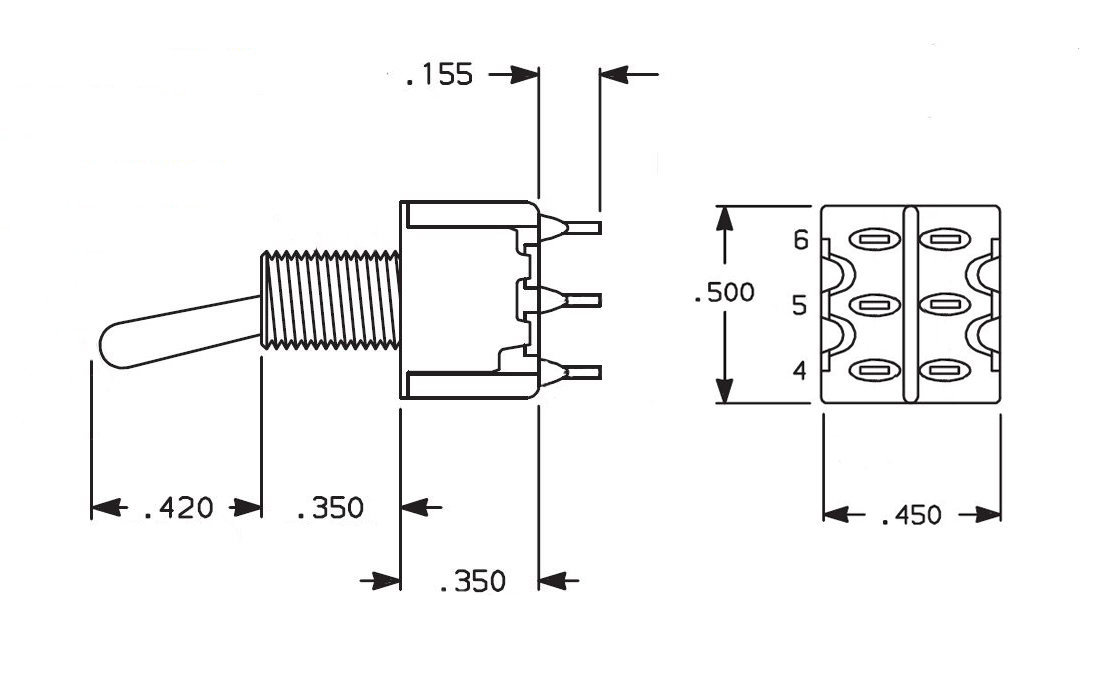 3 pack Momentary On/Off/On DPDT Center Off Toggle Switch 3 pack Momentary On/Off/On DPDT Center Off Toggle Switch