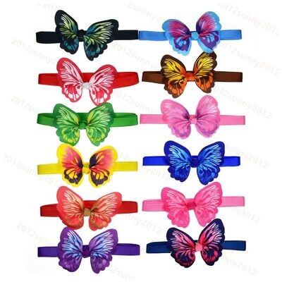 Butterfly Bows on adjustable collars