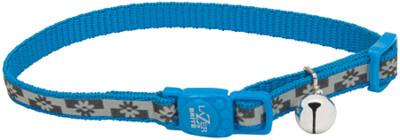 COASTAL Lazer Brite Cat Safe Collar 8-12" Blue and Red available