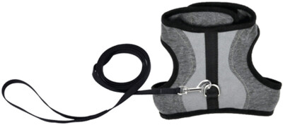 COASTAL Adjustable Cat Wrap Harness w/Leash M