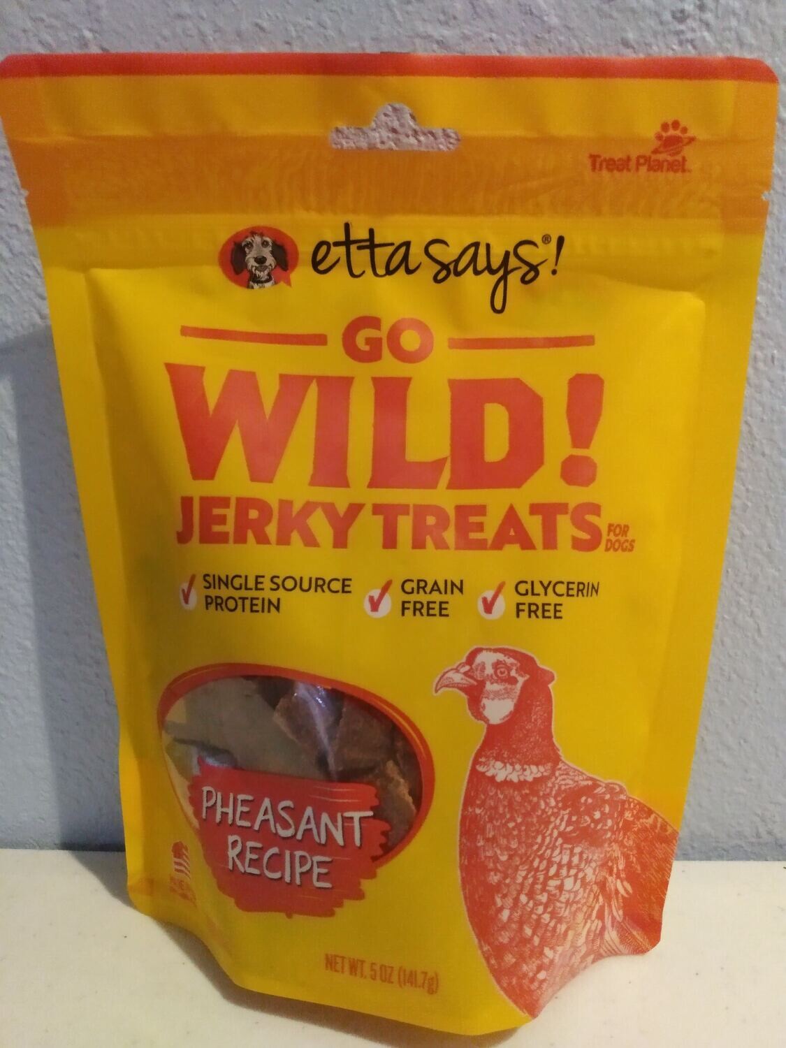 ETTA SAYS Go Wild! Jerky Treats Pheasant 5oz