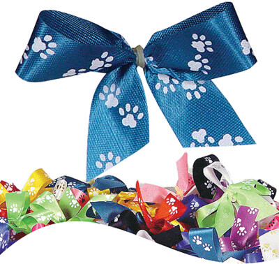 FANCY FINISHES Bows Paw Print 6pk