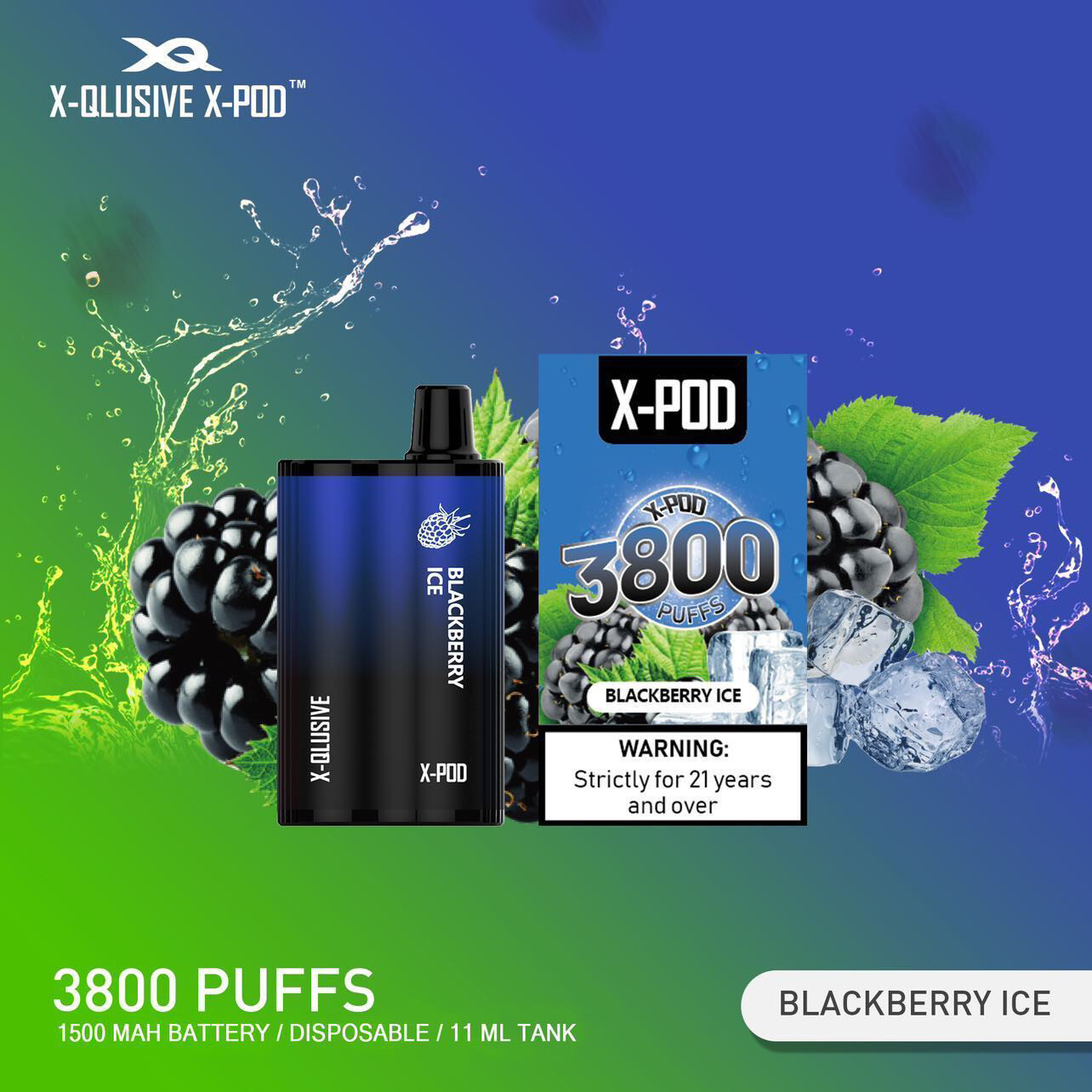 XPOD Blackberry ice