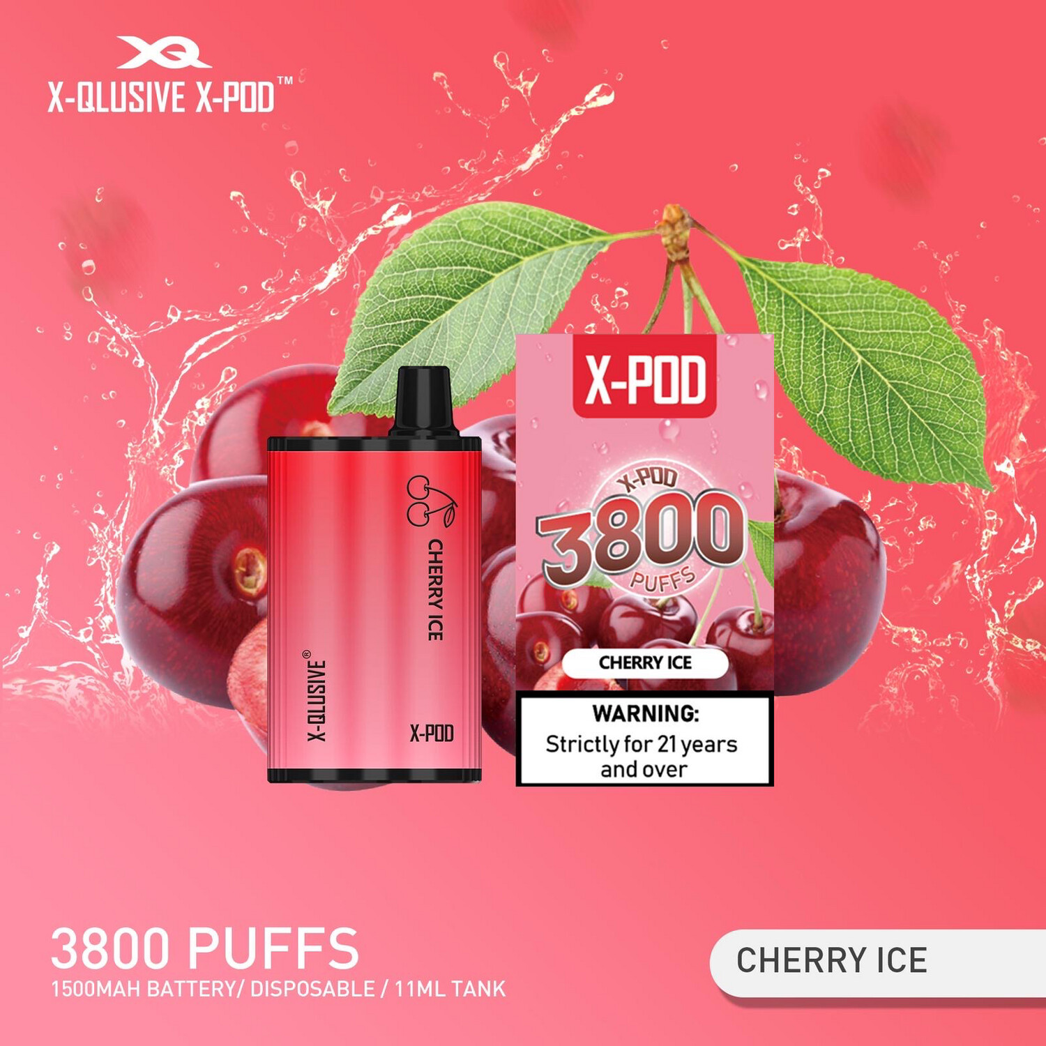 Xpod 3800 - Cherry Ice