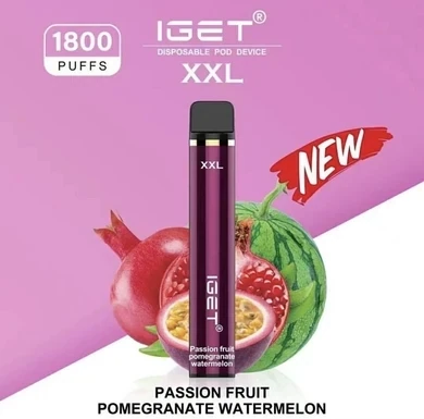 IGET XXL 1800 Passionfruit Pomegranate Watermelon