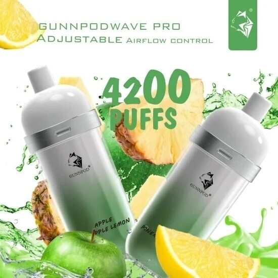 Gunnpod Wave 4200 Apple Pineapple Lemon