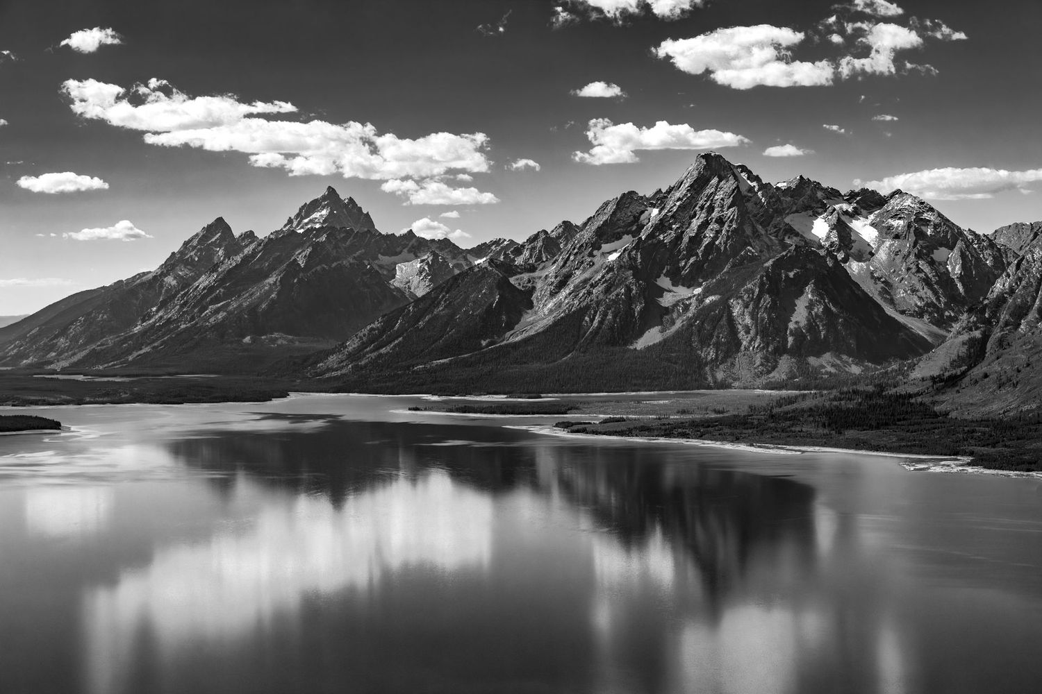 Jackson Lake Reflecting the Teton Range
