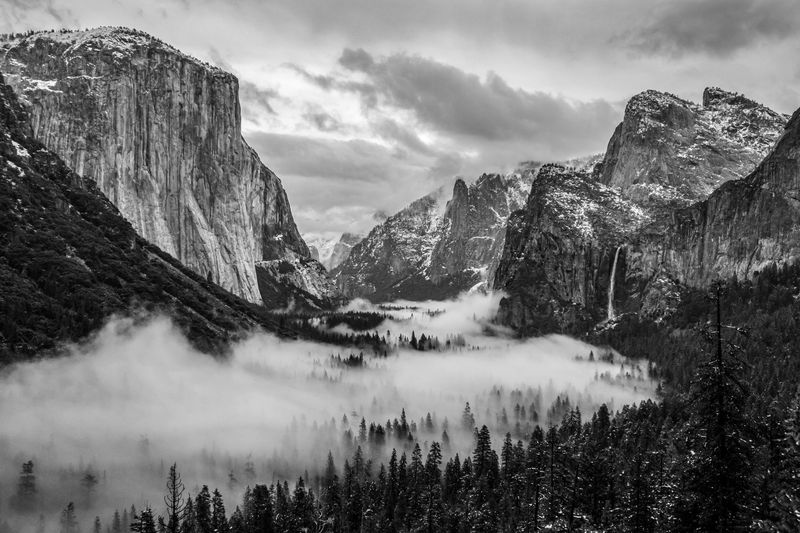 Storm clearing Yosemite Valley