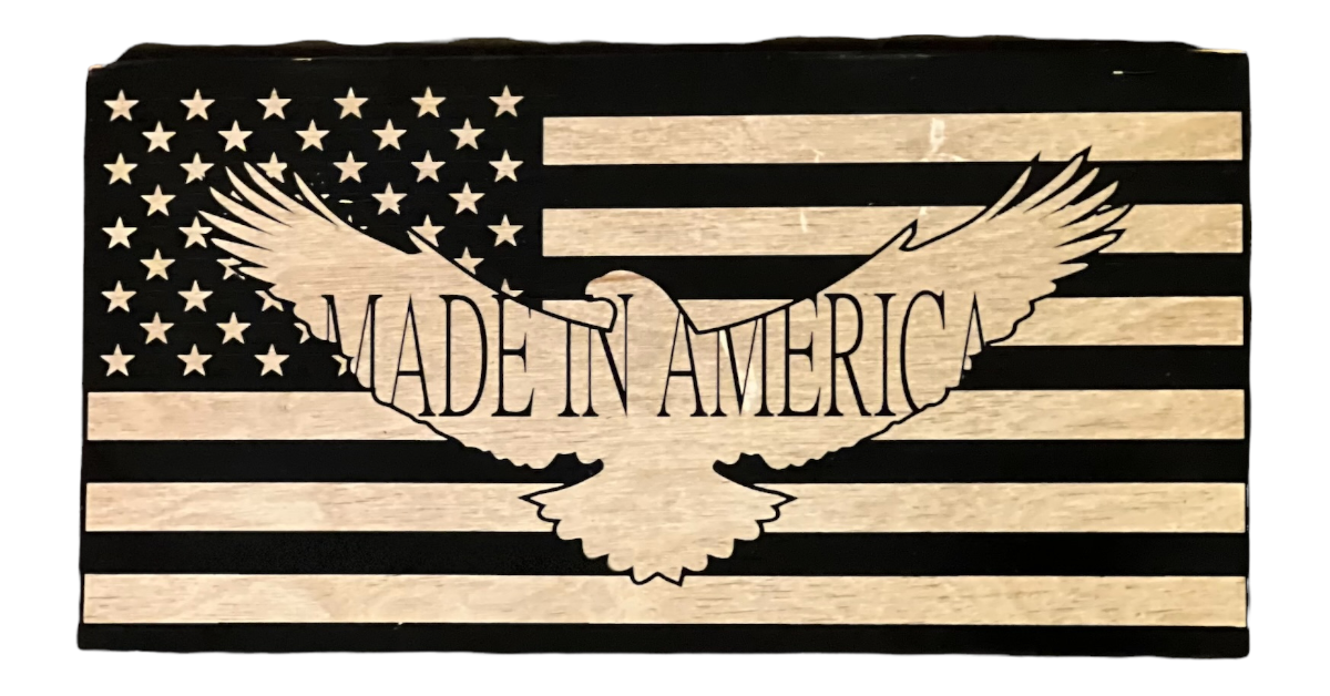 Eagle Made In America Flag