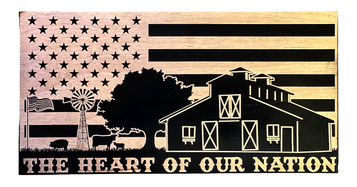 Barn Heart Of Our Nation Flag