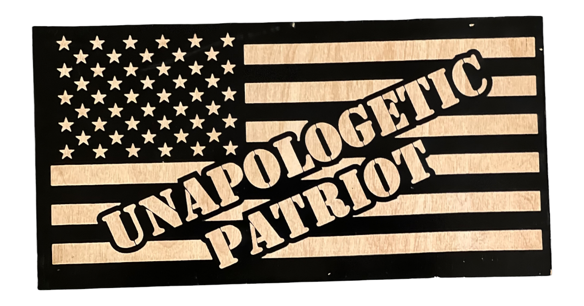 Unapologetic Patriot Flag (Black&White)
