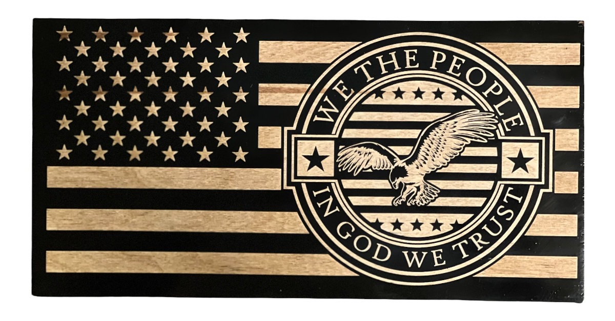 In God We Trust We The People Flag