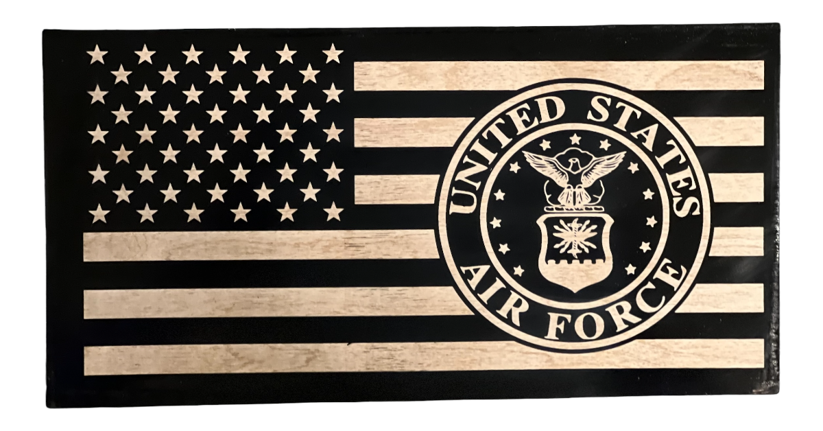 United States Air Force Flag (Black&White)