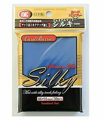 50 KMC Silky Matte Blue Sleeves - Standard Size