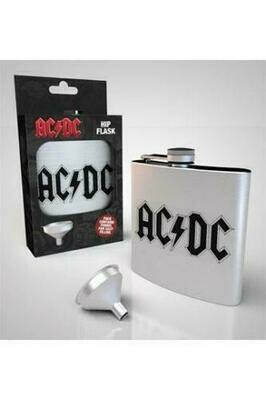 AC/DC Hip Flask Logo
