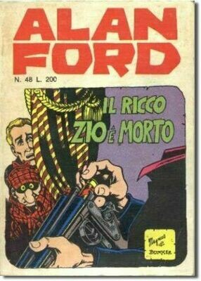 Alan Ford N.48 - Il ricco zio è morto - Max Bunker - editoriale corno