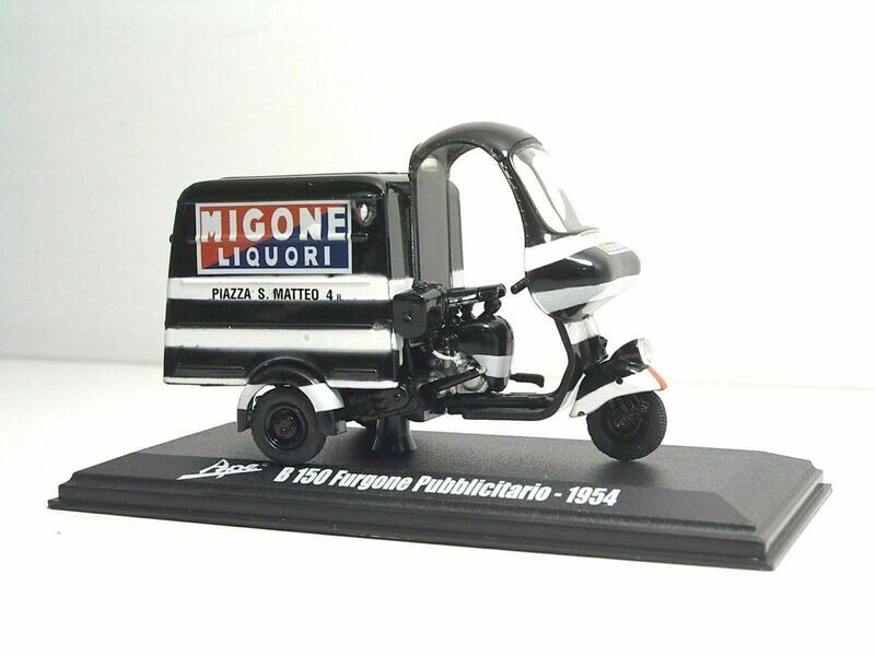 ITALERI 1:32 Ape Piaggio B150 Furgone Pubblicitario Migone Liquori -1954