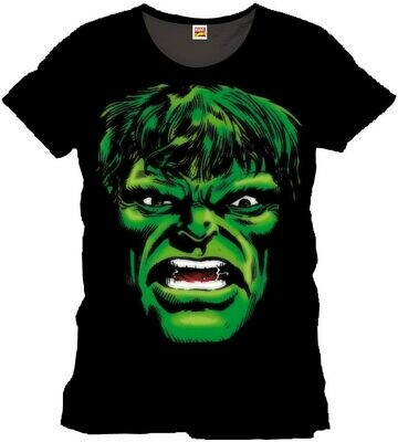 Hulk T-Shirt Angry Face taglia M