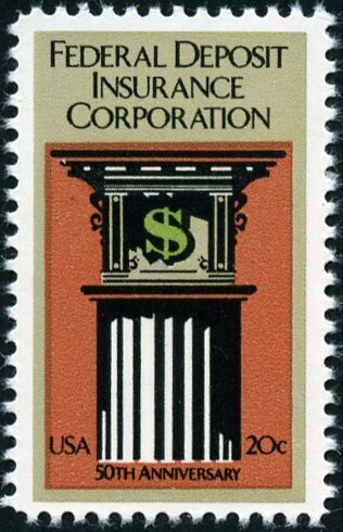 Francobollo - Stati Uniti -Federal Deposit Insurance Corp. 50th 20 C - 1984 -  Usato