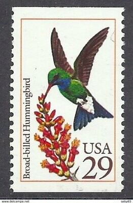 Francobollo Usato - USA 1992 - Broad-billed Hummingbird (Cynanthus latirostris)
