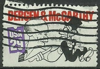 Francobollo - Stati Uniti -Edgar Bergen (1903- 1978 -) and Charlie McCarthy ( 29 C - 1991 -  Usato