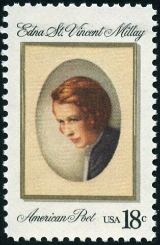 Francobollo - Stati Uniti -Edna St. Vincent Millay 18 C - 1981 -  Usato