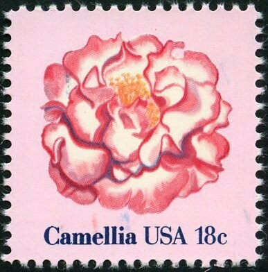 Francobollo - Stati Uniti -Flowers: Camellia 18 C - 1981 -  Usato