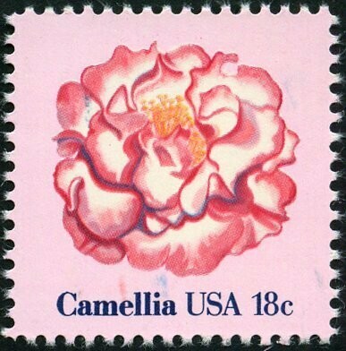 Francobollo - Stati Uniti -Flowers: Camellia 18 C - 1981 - Usato