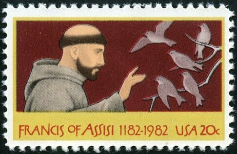 Francobollo - Stati Uniti -Francis of Assisi 20 C - 1982 -  Usato