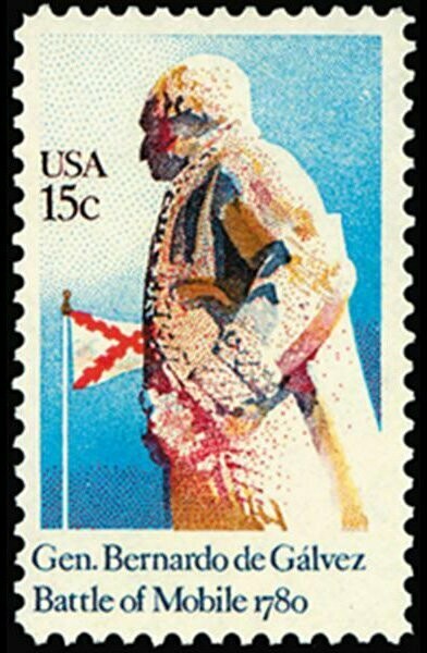 Francobollo - Stati Uniti -Gen. Bernardo de Galvez (1746-1786), Revolutionary War Hero 15 C - 1980 -  Usato