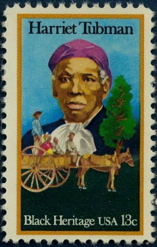Francobollo - Stati Uniti -Harriet Tubman and Cart Carrying Slaves 13 C - 1978 -  Usato