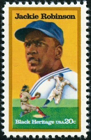 Francobollo - Stati Uniti -Jackie Robinson (1919-1972), baseball player 20 C - 1982 -  Usato