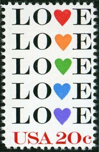 Francobollo - Stati Uniti -Love 20 C - 1984 - Usato