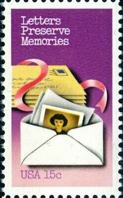 Francobollo - Stati Uniti -Letters Preserve Memories 15 C - 1980 - Usato