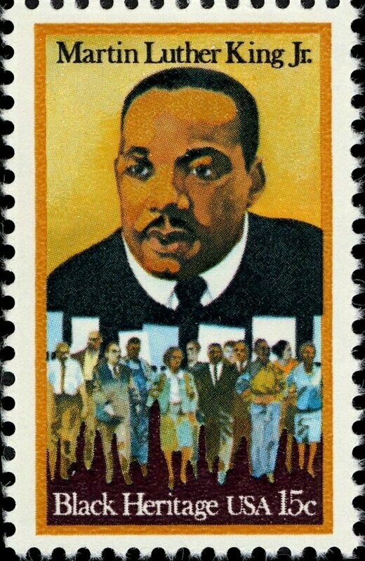 Francobollo - Stati Uniti -Martin Luther King, Jr. and Civil Rights Marchers 15 C - 1979 - Usato