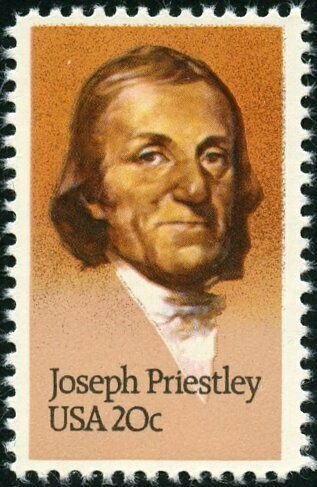 Francobollo - Stati Uniti -Joseph Priestley (1733-1804), Discoverer of Oxygen 20 C - 1983 -  Usato