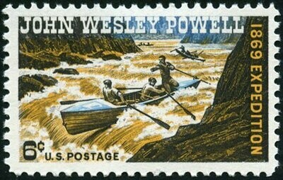 Francobollo - Stati Uniti -Major Powell Exploring Colorado River, 1869 6 C - 1969 - Usato