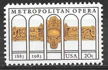 Francobollo - Stati Uniti -Metropolitan Opera 20 C - 1983 - Usato