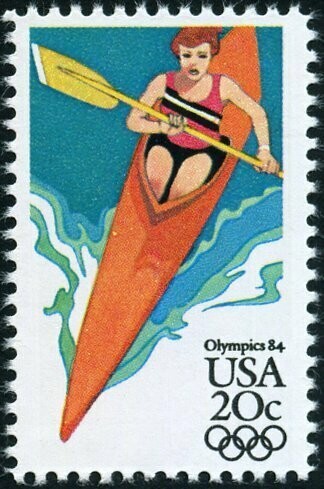 Francobollo - Stati Uniti -Olympics: Kayak 20 C - 1984 - Usato