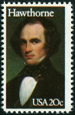 Francobollo - Stati Uniti -Nathaniel Hawthorne (1804-1864), Novelist 20 C - 1983 - Usato