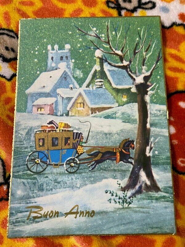 Cartolina Formato Grande - Buon anno non viaggiata - Ed. Piccoli Milano N.1257/3
