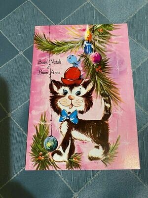 Cartolina Formato Piccolo - Buon Natale e Buon Anno non viaggiata Ed.AR 67431-01 - colori