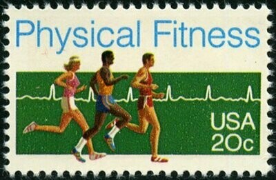 Francobollo - Stati Uniti -Runners - Physical Fitness 20 C - 1983 - Usato