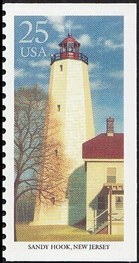 Francobollo - Stati Uniti -Sandy Hook, NJ 25 C - 1990 - Usato