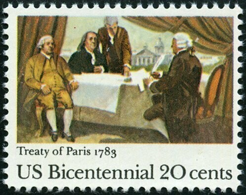 Francobollo - Stati Uniti -Signing of Treaty of Paris 1783 20 C - 1983 - Usato